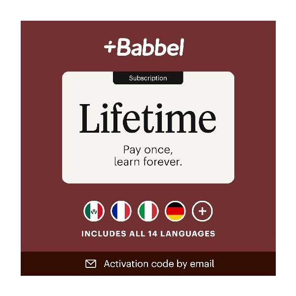 Babbel Language Learning App, Lifetime